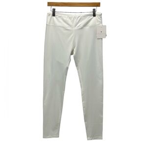 Yogareflex High Performance Straight Leg Yoga Pants - White - size Large